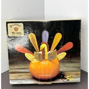 Debbie Mumm Happy Harvest Turkey Collection Pumpkin Wear Decoration Kit 8 Pieces
